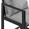 Armen Living Grand Outdoor Patio 5-Piece Bar Table Set in Aluminum with Gray Cushions 840254333321 - alternate 6